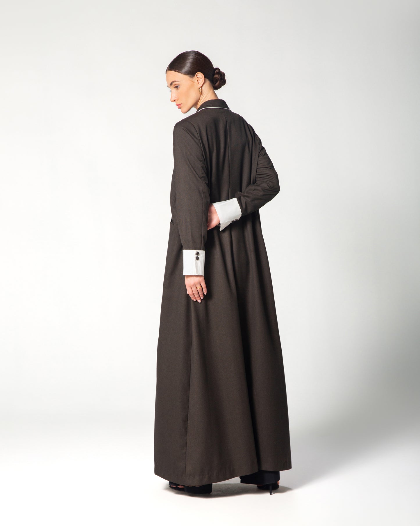 BROWN BLAZER ABAYA