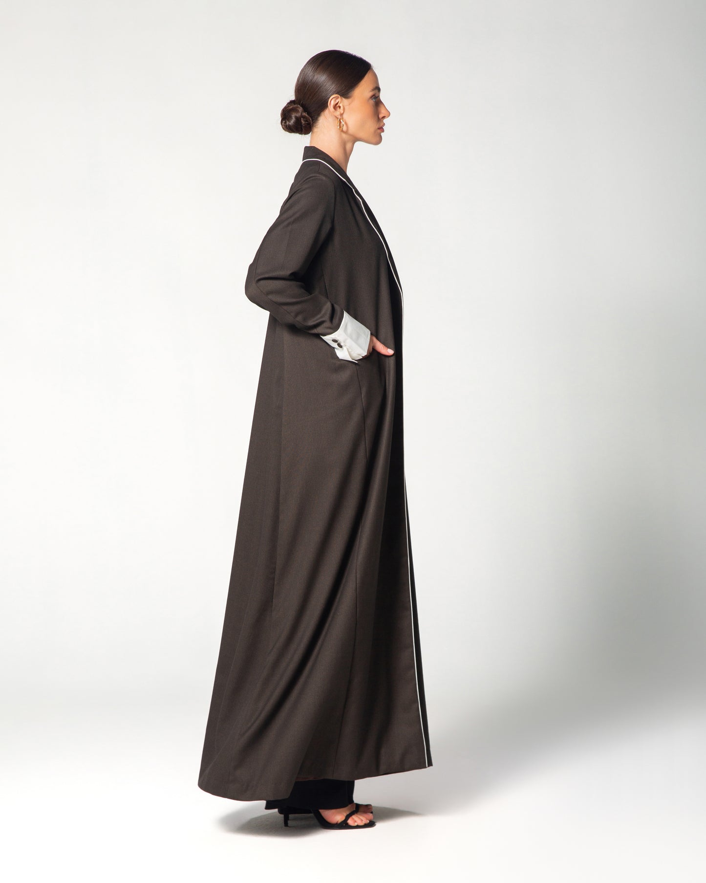 BROWN BLAZER ABAYA