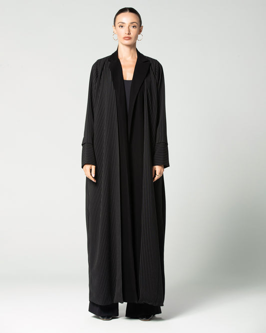 Black Bold Abaya