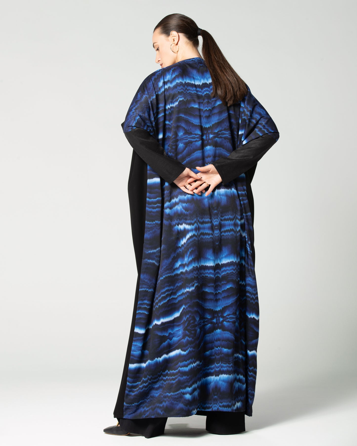 Blue Waves Abaya