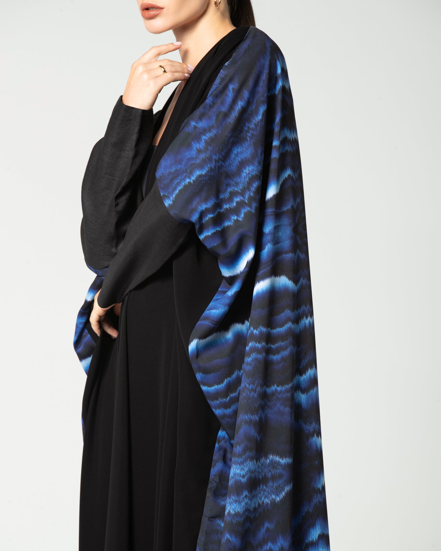 Blue Waves Abaya