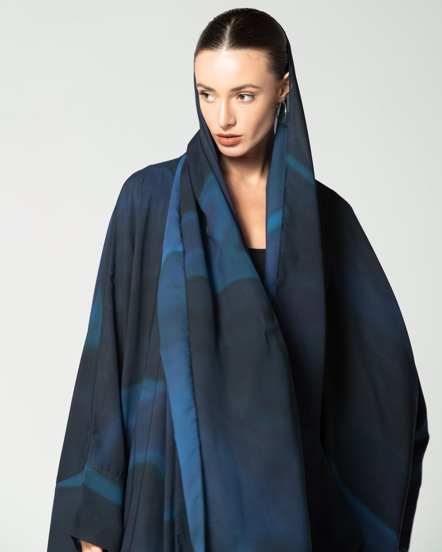 Blue Space Abaya