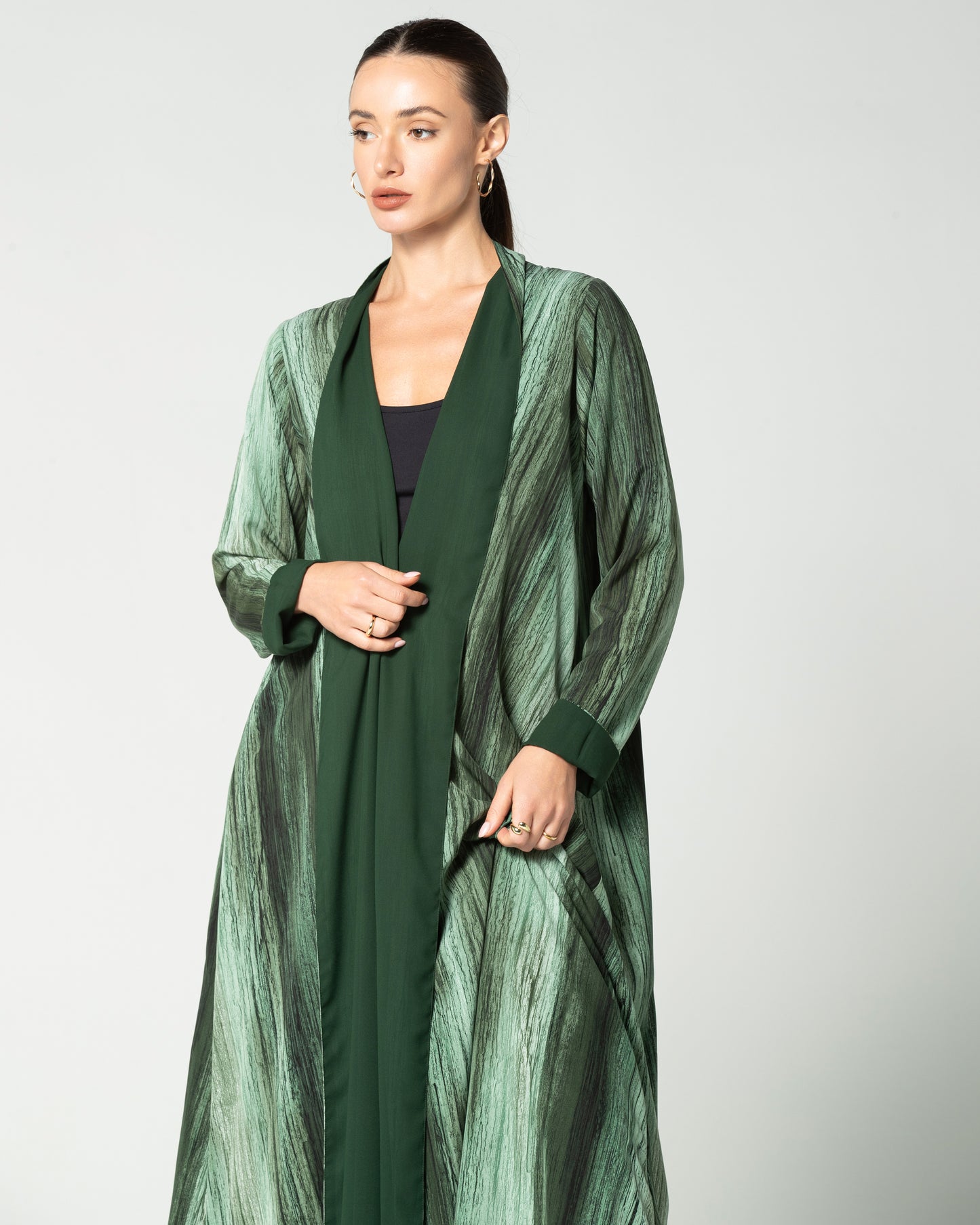 Green shades Abaya