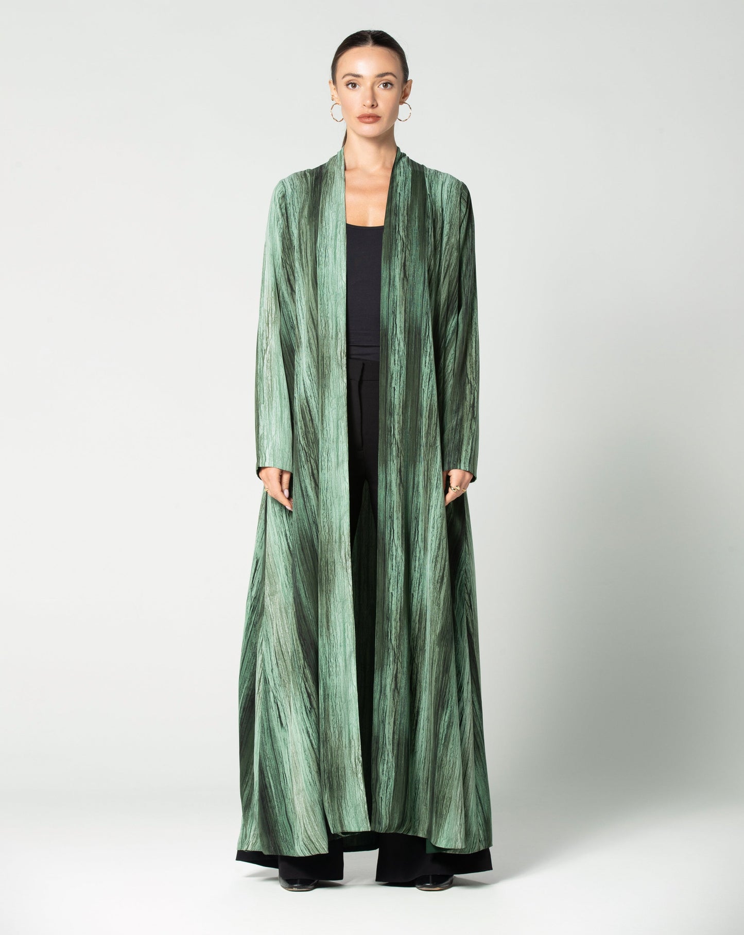 Green shades Abaya