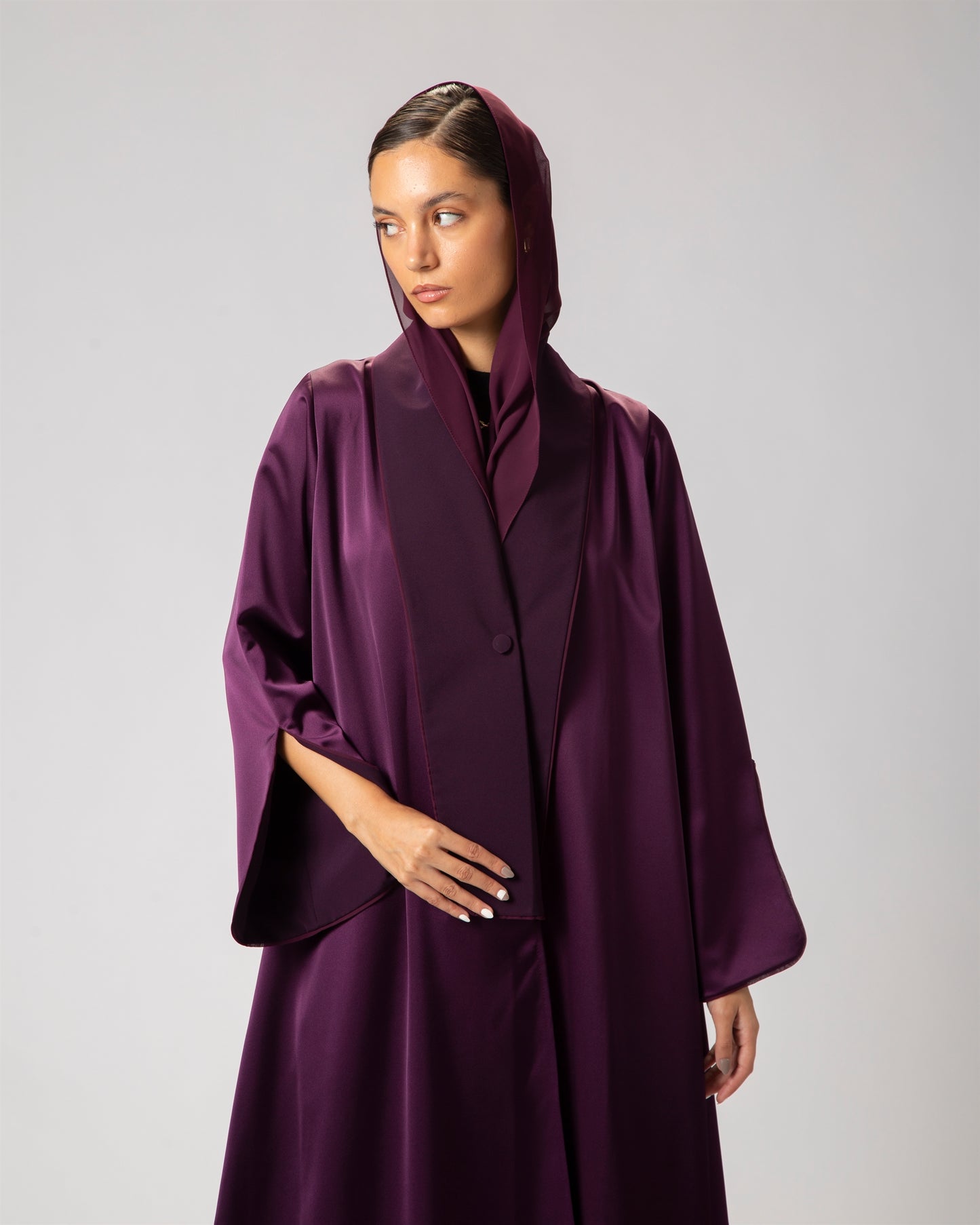 Byzantium Purple Abaya