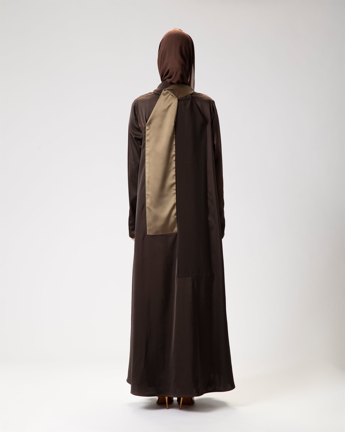 Brown and Olive Abaya